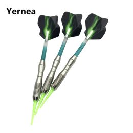 Darts yernea nieuwe 3 stcs/set soft tip darts indoor sport entertainment elektronische darts crystal nyion dart schachten aurora vleugel