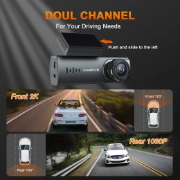 Dash Cam voor autocamera WiFi 2K DVR PARA COCHE DASHCAM GPS 24H Parkeermonitor Mini voor- en achterste dubbele DVRS Video Registrator