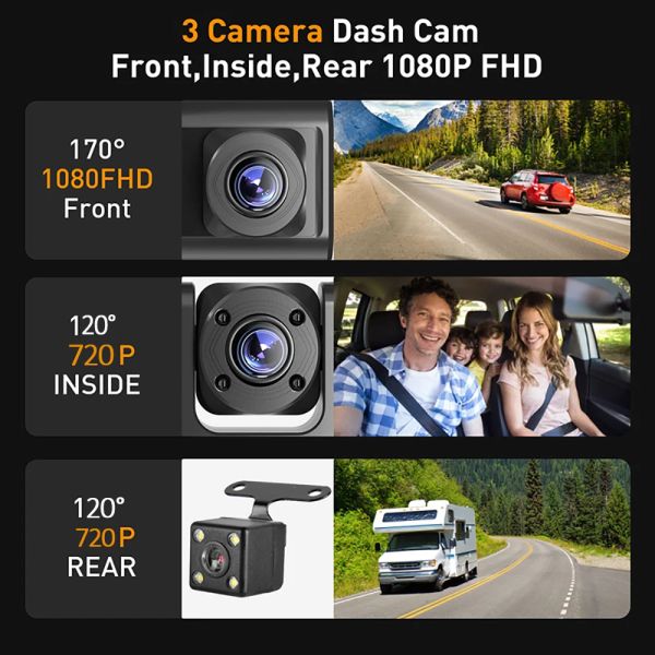 Dash Cam pour les voitures WiFi App Car DVR Recorder Video 1080p Camera frontal pour véhicule APPACER APPACIER