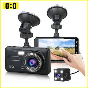 Dash Cam caméra avant et arrière voiture DVR voiture enregistreur vidéo véhicule boîte noire FULL HD 1080P Vision nocturne enregistreur de pilote