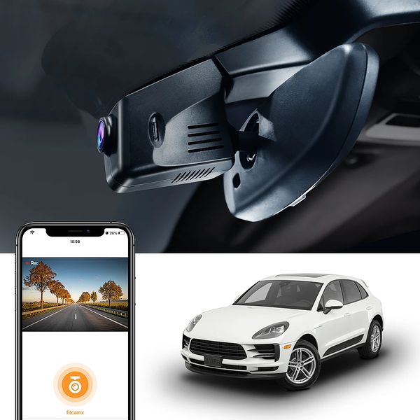 Dash Camera Car DVR pour Porsche Cayenne Panamera Macan Taycan Cayman 911 Turbo 718 Boxster DVR Dash Cam Dashcam Car accessoires