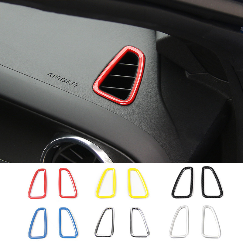 Cruscotto Sinistra Destra Uscita aria condizionata Vent Ring Sticker per Chevrolet Camaro Up Car Styling Accessori interni