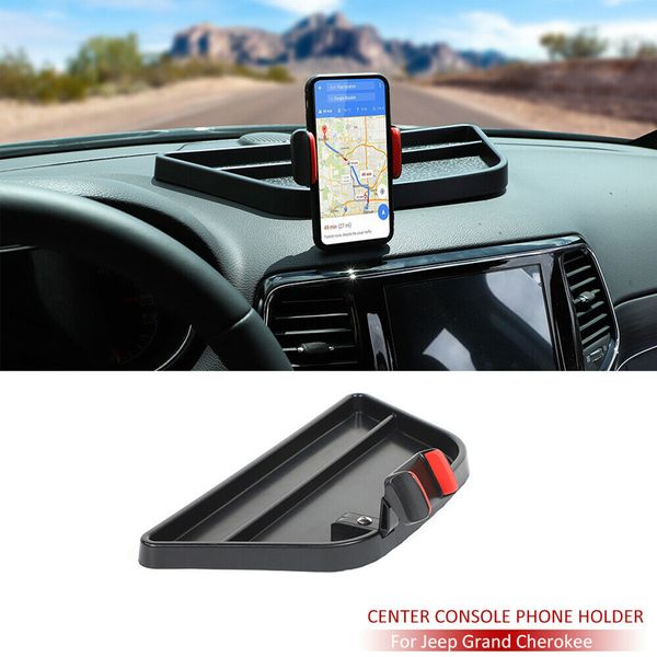 Support de plateau de boîte de rangement de support de téléphone de tableau de bord pour Jeep Grand Cherokee 2011 UP accessoires intérieurs automatiques