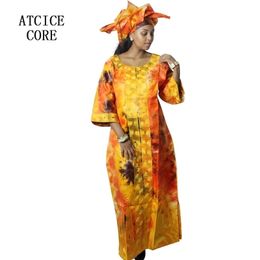 dashiki jurk afrikaanse jurken voor vrouw bazin riche ontwerp borduurwerk jurk lange jurk 210408