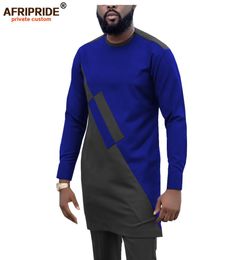 Dashiki-chándal para hombre, camisas africanas de 2 piezas y pantalones Ankara, trajes de talla grande, prendas de vestir, AFRIPRIDE A1916057 2012043745418