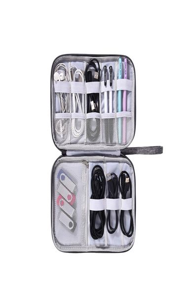 Étui organisateur de câble de données Sac de rangement des gadgets numériques multifonctionnels pour les écouteurs USB Drive de la clé USB Supplies de bureau6334537