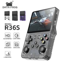 Data Frog R36S Retro Handheld Video Game Console System 3,5 pouces IPS Screen R35S Plus Pocket Pocket Video Player 240410