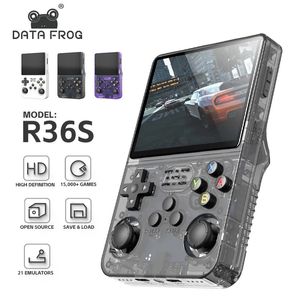 Data Frog R36S Console de jeu vidéo portable rétro Système Linux Écran IPS 3,5 pouces R35S Plus Lecteur vidéo de poche portable 240124