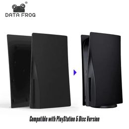 DATA FROG – plaque de remplacement Compatible avec PlayStation 5, Version disque, étui rigide de protection, coque frontale pour PS5 240327