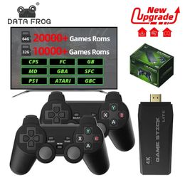 Data Frog Retro Video Game Console 24g Wireless Stick 4K 10000 Games Portable Dendy pour TV 20000 240430