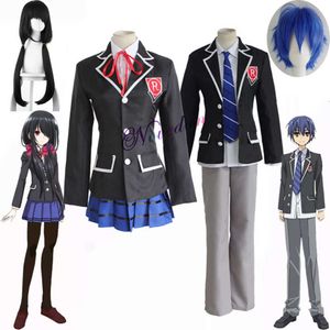 Date A Live Natsumi Yatogami Tohka Itsuka Shido Origami Tokisaki Kurumi uniforme scolaire Anime Jk filles Cosplay Costume Wigcosplay