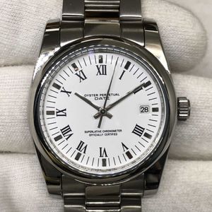Datum AAAAA Luxury Mens Mechanisch horloge Log Arch Witte Rodin Volledig automatisch 36 mm Zwitsers merk Wistwatch