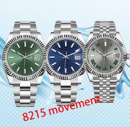 Datum slechts 8215 beweging Designer herenhorloges Automatic36 41MM roestvrijstalen band Lichtgevende waterdichte dameshorloge Koppelsstijl Klassieke horloges de luxe