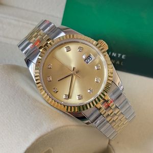 Datum heren dames datum gouden horloge 41 mm 36 mm 31 mm roestvrijstalen armband automatisch mechanisch kwarts waterbestendige lichtgevende polshorloges Designer horloges