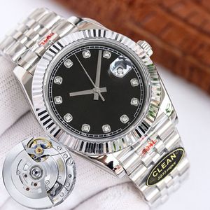 Datejust 3235 mouvement montre mécanique dame 36mm datejust or 3135 oysterbracelet acier inoxydable saphir résistant à l'eau 41mm montre-bracelet propre usine cadeau