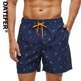 Datifer Brand Beach Shorts Summer Raphy Dry Mens Board Swimsuits Homme Swim Trunks Surf Swwear Male Athletic Running Gym Pants 240407