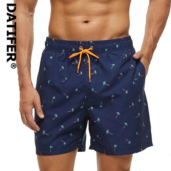 Datifer Brand Beach Shorts Summer Rapide Dry Mens Board Swimsuits Homme Swim Trunks Surf Swwear Male Athletic Running Gym Pants 240424