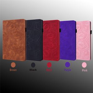 Datura-funda inferior tipo billetera para tableta Samsung Galaxy Tab A7 10,4 SM-T510 SM-T500, funda con tapa de cuero PU