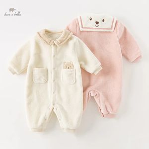 Dave Bella Baby Jumpsuit Romper geboren Creeper Herfst Winter Jongens Meisjes Mode Casual Mooie Cartoon DB4237362 240313