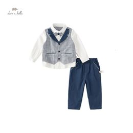 Dave Bella costume pour enfants automne garçon deux pièces tissé décontracté mode Gentleman-Style fête formelle DB3237289 240115