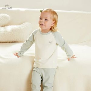 Dave Bella Childrens Girls Boy Pyjamas Pak Autumn Winter Fashion Casual Comfortabel Warm tweedelig DB4237953 240418