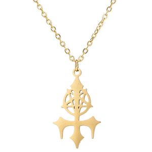 David of Star Cross Symbol Ketting Roestvrij staal Satan Pentagram Gotisch Koreaans Minimalistisch Jodendom Trident Vorm Pendant Chokers Collar sieraden