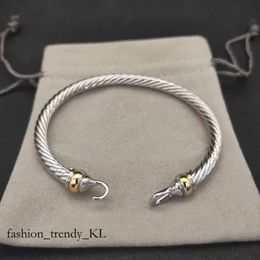 DAVID YURMA Pulsera de pulsera Diseñador de cable Joyería de moda para mujeres Men Gold Pearl Coss Bangle Bracelet Dy Joya Hombre Regalo de Navidad 224