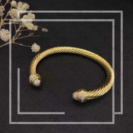 David Yurma armband merk Designer sieraden mode sieraden voor vrouwen mannen goud zilveren parelhoofd kruisbangband armband dy sieraden nagelarmband kabel armband 990