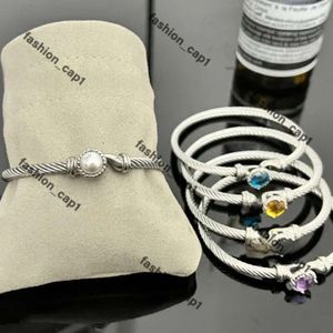 Bracelet David Yurma Bracelet Dy Bracereur Bracelet Cable Bracelet Bijoux pour les femmes Men Gold Silver Pearl Cross Cross Bracelet Bracelet Dy Jewelry Man Christmas 776