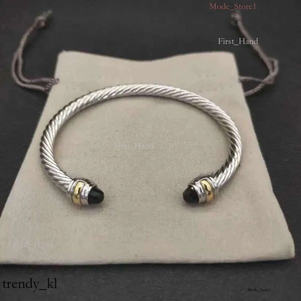 Bracelet de David Yurma Pulsera Dy Diseñador de cable Joyería de moda para mujeres Men Gold Silver Pearl Coss Bangle Bracelet Dy Joyería 488 503