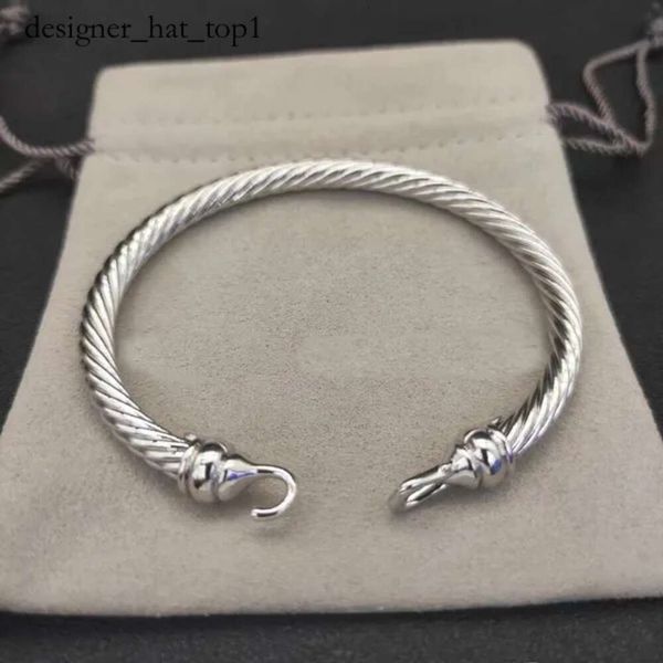 David Yurma Pulsera DY Pulsera de lujo Cable Pulsera Joyería de moda para mujeres Hombres Oro Plata Perla Cabeza Cruz Brazalete Pulsera Dy Joyería Hombre Regalo de Navidad 5258