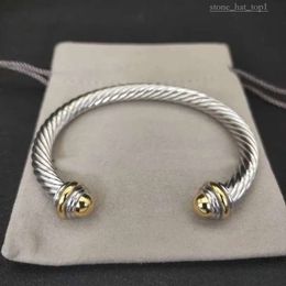 Bracelet de David Yurma Dy Diseñador de lujo Joyería de moda para mujeres Men Gold Silver Pearl Coss Bangle brazalete Dy Joyería Man Lover Gift 4977