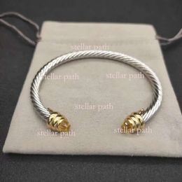 David Yurma Bracelet Luxe armband kabel armbanden Dy Pulsera Designer Sieraden Women Men Silver Gold Pearl Head X -Vormige manchet Bracelet Sieraden Kerstcadeau 212