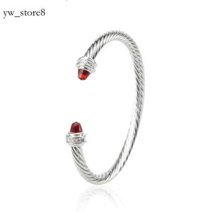 David Yurma Bracelet Luxury armband kabel armbanden ontwerper Yurma armband sieraden vrouwen zilveren parelhoofd David Yurma -vormige manchetarmband sieraden 2254