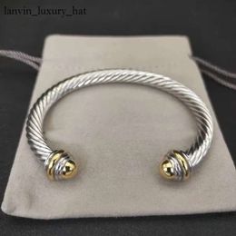 David Yurma Bracelets Pulsera Dy Diseñador Pulsera de cable Joyería de moda para mujeres Men Gold Silver Pearl Coss Bangle Bracelet Dy Joya Man Navidad 167