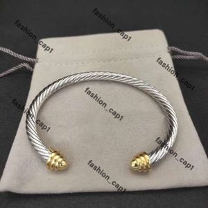 David Yurma Dy Designer Cable Fashion for Women Men Gold Sier Pearl Head Cross Brangle Bracelet Dy Jewelry Man Gift 666