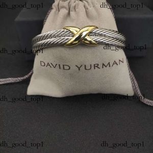 David Yurma Dy Designer Cable Fashion For Women Men Gold Sier Pearl Head Cross Bangle Bracelet Dy Jewelry Man Kerst 579