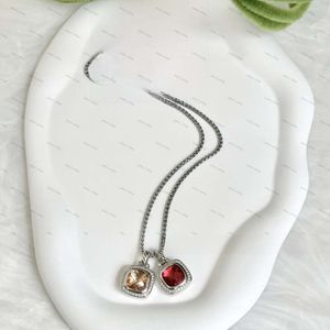 Collier David Yurma Fode un collier européen et américain populaire avec des marques de luxe pendentie en zircone Dy