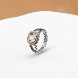 David Yurma Ring Fashion Dy Men Ring Designer Ring For Men Women Designer sieraden Silver Vintage X -vormige Dy Rings Heren Luxe sieraden Boy Gift gratis verzending 1876