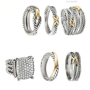 David Yurma Ring Fashion Dy Men Ring Designer Ring for Men Women Designer Jewelry Silver Vintage X Fonds Dy Anneaux pour hommes Bijoux Luxury Boy Gift Livraison gratuite 3823