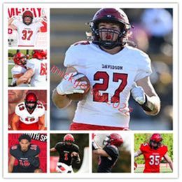 Davidson Wildcats Football Jersey Alani Ajigbotosho 35 Hayden Bender 46 Chace Benoist 52 Jack Berlin 88 Christian Berry Davidson Jersey