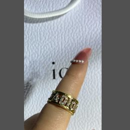 Davidzhang Love Ring Bagues de créateur pour femmes et hommes, bracelet en or de mariage, accessoires de bijoux de luxe, acier titane émaillé, argent plaqué or, ne se décolore jamais, ne provoque pas d'allergies