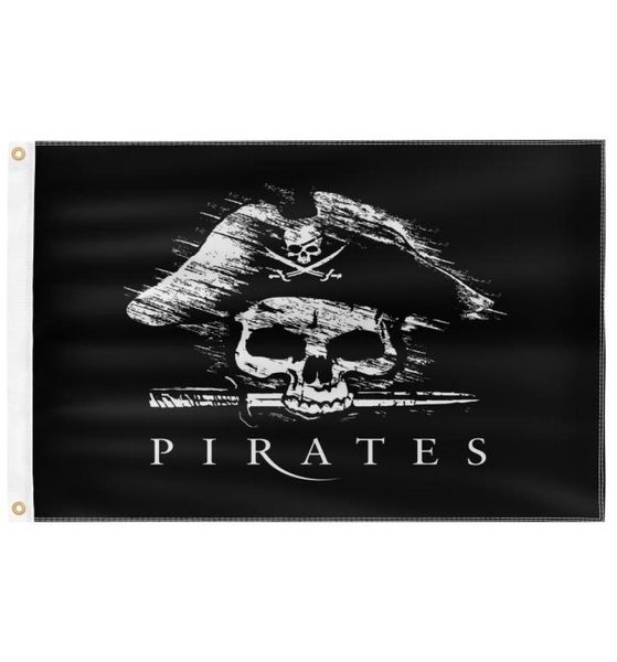 Davy Jones Pirate 3X5FT drapeaux noirs extérieur 150x90cm bannières 100D Polyester haute qualité couleur vive deux œillets en laiton 8233765