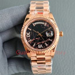 Día Fecha-Reloj para hombre Rolej con diamantes Relojes para mujer Diseñador Moissanite Reloj 36 mm 41 mm Pulsera de movimiento automático Relojes de pulsera de cristal de zafiro Montres de Luxe