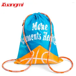 Paquetes de día Kuangmi Baloncesto Baloncesto Mochila Correa de hombro Ajustable Voleibol de fútbol Plegable Bola de almacenamiento de bola de niños