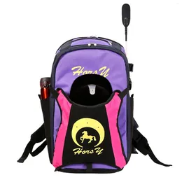 Packs Packs Premium Equestrian sac à dos Bottes d'équitation Sacs de rangement Rucksack Horsewhip Kids Adults Grand Capacité Équipement du transporteur