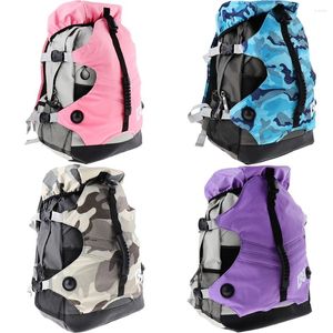 Packs de jour roller patins sac à dos chaussures de patinage en ligne Boots portez sac à paquet de glace sac à dos de sport extérieur pour hommes femmes