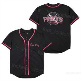 Dayday Moive Baseball Jerseys Film Pinkys Record Shop volgende vrijdag Black Pinky's College University Pure Cotton Ademstown Cooperstown Cool Base Retro Stitched Top