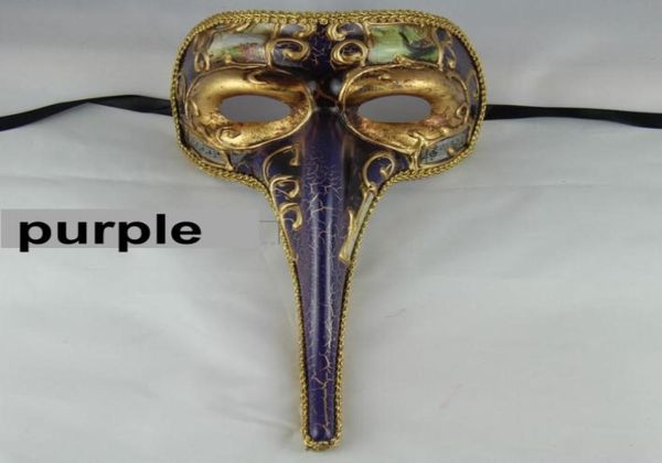 Dayses bal masqué fête costumée Haute qualité Venise Italie masque Carnaval fantaisie long nez d'éléphant masque Hallowmas tronc masque5393515