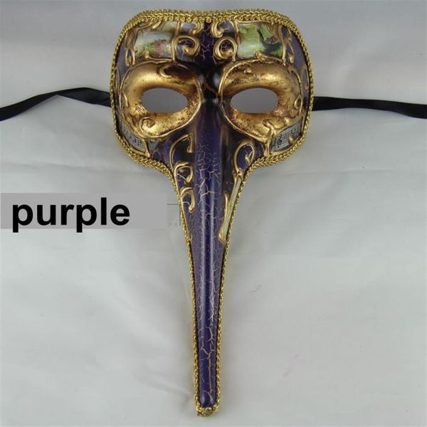 Fiesta de disfraces de baile de máscaras de Dayses Máscara de Venecia Italia de alta calidad Máscara de carnaval whimsy máscara de nariz larga de elefante Hallowmas máscara de tronco 223R